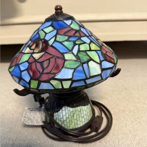 Dale Tiffany Stained Glass Mosaic Table Lamp